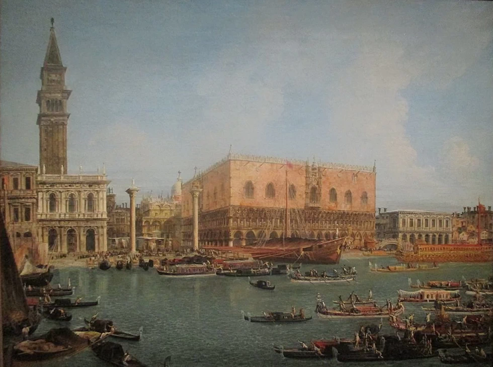 Il ritorno del Bucentauro a San Marco durante la festa dell'Ascensione